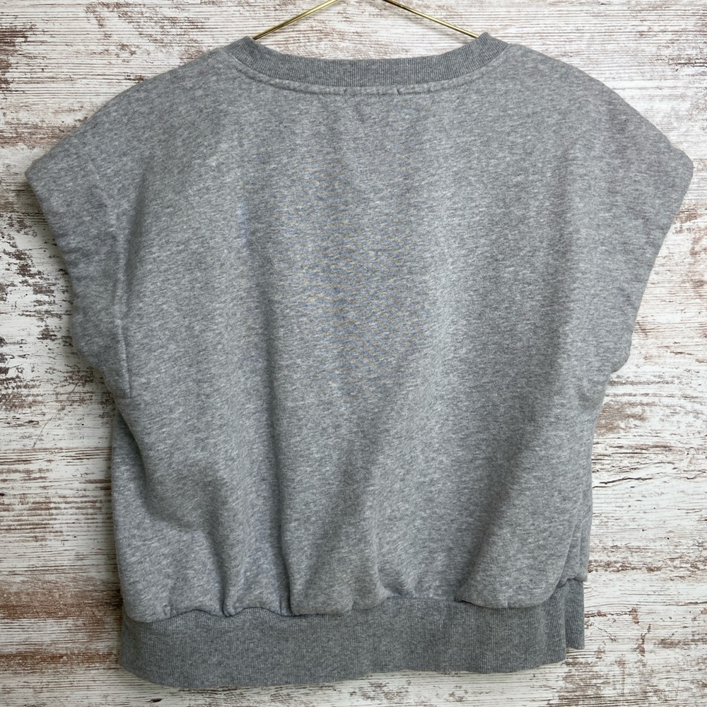 Evereve Gray Short Sleeve Sweatshirt - Picture 7 of 7